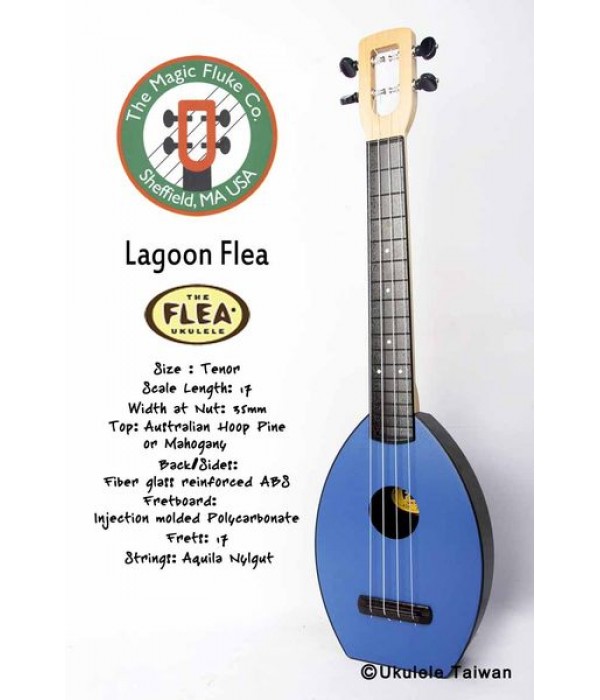 【台灣烏克麗麗 專門店】Flea 瘋狂跳蚤全面侵台! Lagoon Flea ukulele 26吋(美國原廠製造 (附琴袋+調音器+教材)